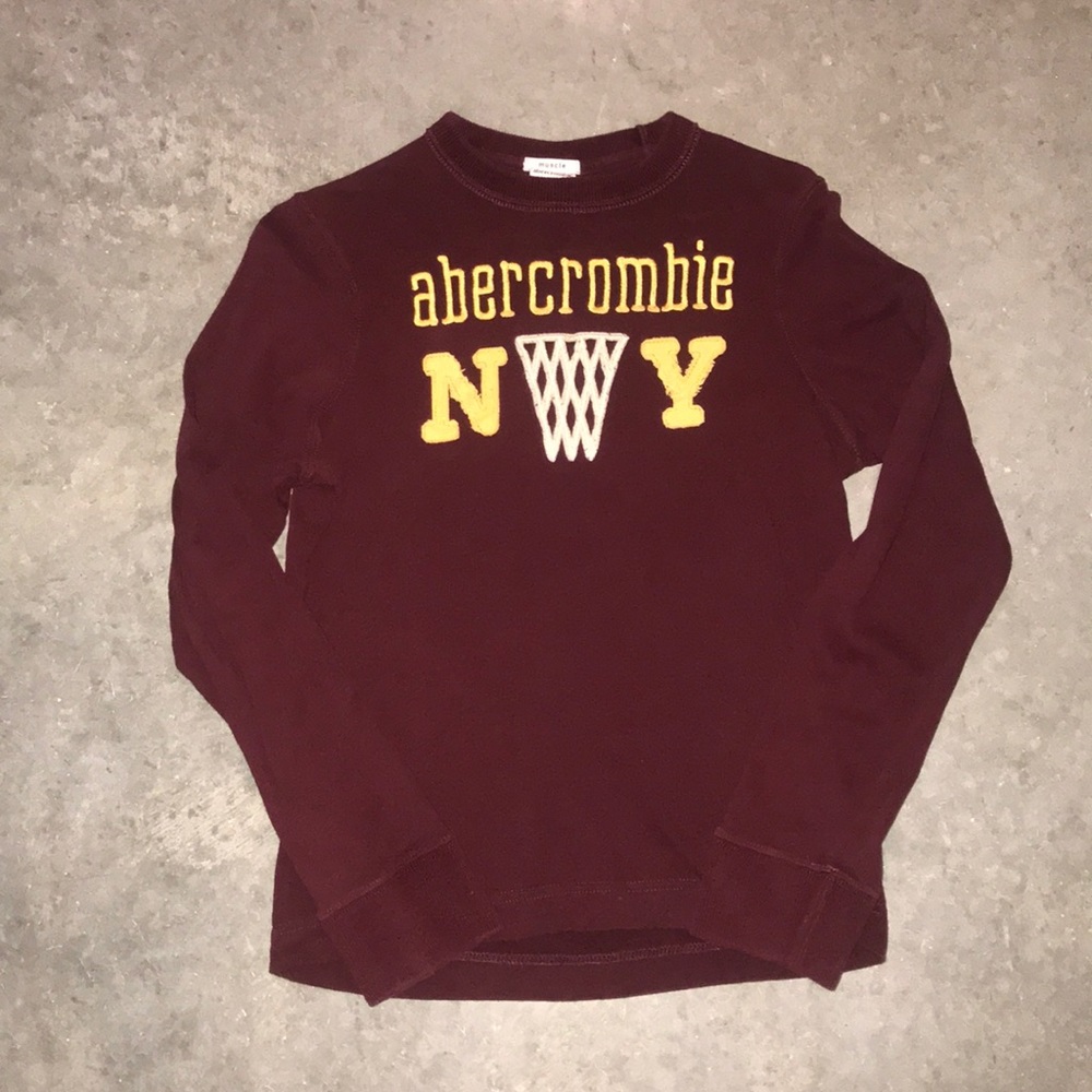Abercrombie Red Long Sleeve